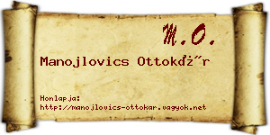 Manojlovics Ottokár névjegykártya